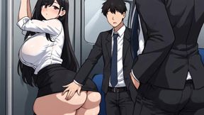 Anime Girl Seducing Man With Train