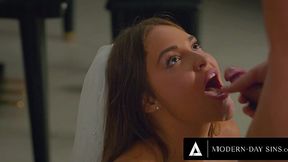 Groom Bares All & Pounds Bride Gizelle Blanco Wide Open for Wedding Guests