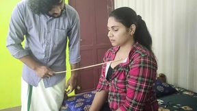 Teacher teaches about opposite sex attraction and how to do sex in practical with his girl student, Teacher and student hot sex
