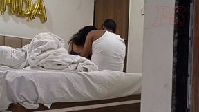 Indian new married Couple Romance in the room - Saree Sex - Saree lifted up and Ass Spanked
