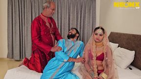 Hot Indian Bahu Fucked Rough by Old Stepfather in Law Desi Sex