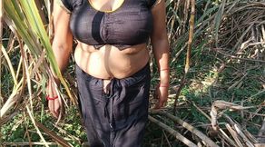 Hot Stepmom Fucked in Sugar Cane Field Indian Sex Video