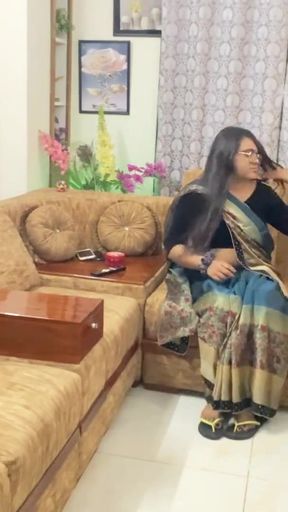 Does Devar want to fuck you when you wear a saree?   Clip 1
