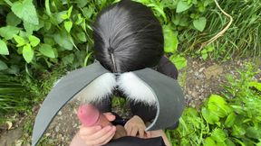 I caught a stranger masturbating and gave him a delicious blow job in the park.