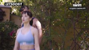 Cheating wife Lexi Luna rides and moans on her neighbor's cock
