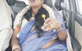 Indian Car Sex Telugu Dirty Talks.car Driver Try to Fuck Telugu Saree Stepaunty.