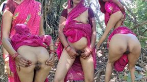 Desi village old girlfriend Bhabhi fucked in the forest, having a chance at her parents' house, fucked by lover, lifting the sar