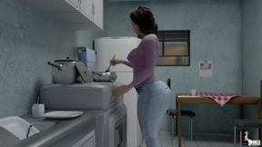 Hot Latina MILF Sucks and Fucks Her Sons Best Friend
