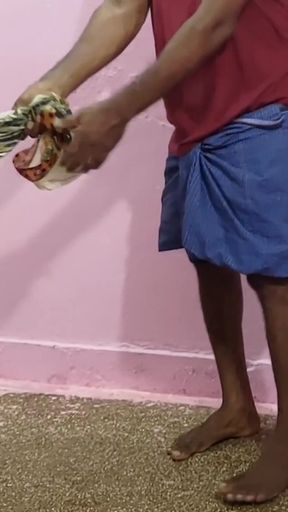 My Stepmother Was Cleaning the Floor with a Mop, so I Held the Saree up so It Wouldn't Fall on the Floor   Clip 1