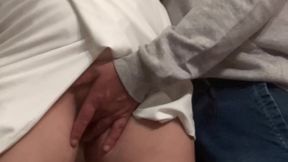 OMG!!! Total Stranger Saw I Wasn't Wearing Panties - Subway Pussy Fingered