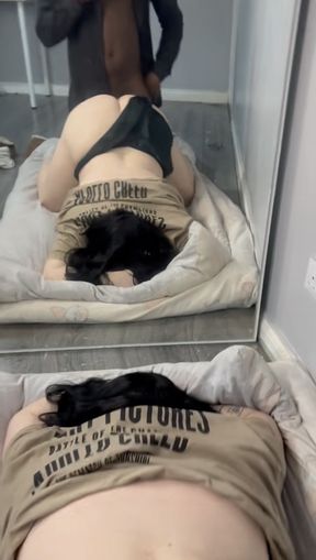 I surprised my wife with my BBC and pushed it deep inside her white tight pussy