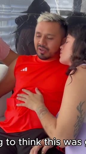 Tinder Date Ends Up In Threesome With Two Pregnant Girls- Double Cremapie   Clip 2