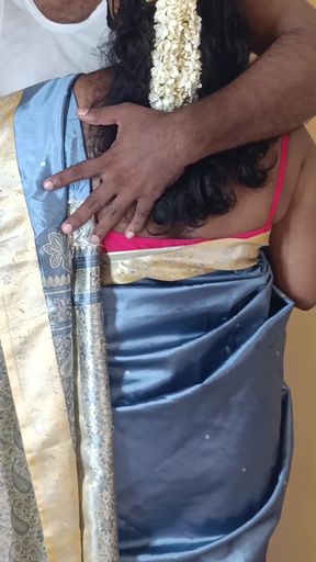 Housewife and maid threesome in living room   Clip 1