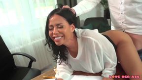 Canela Skin's Boss Fucks Secretary