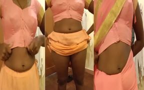 Desi Indian Tamil Hotwife's Big Ass &amp; Pussy Teased in Saree - Cuck Films!