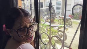 Colombian stepsister wanted me to fuck her next to the window so that the neighbors would look at her REDPO