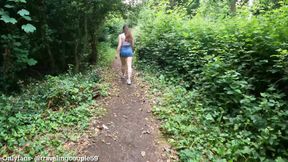 18 years old haveing sex in the forest, barely legal fucking in the woods, hot babe getting fucked in the forest