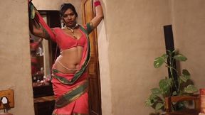 Busty girl comes out of the bathroom naked after a prank by her stepbrother