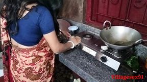 Indian Red Saree Wife Fuck With Hard Fucker ( Official Video By Villagesex91 )
