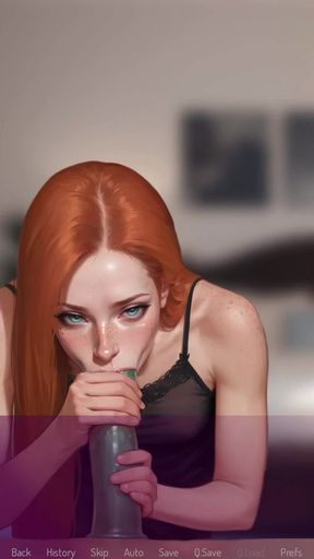 My Readhead Wife Trying Rough Deepthroat Live online - 3d Hentai Animated Porn - Mila Ai   Clip 1