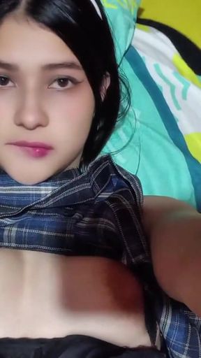A college student masturbates with a dildo at the university.   Clip 1