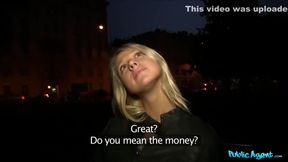 Blonde Lilith Lee Sucks & Fucks with Big Cock in Public Scene
