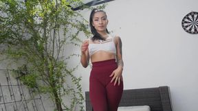 Eva Cuervo in her first porn casting