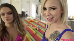 Kiara Cole & Athena Faris: Sneaky Threesome