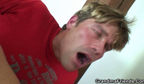 chubby granny maid threesome
