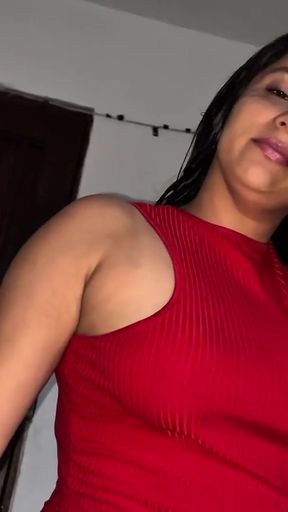 Stepdaughter changes clothes in front of her stepfather! She ends up giving a deep blowjob and swallowing the cum   Clip 1