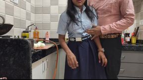 Indian Girl Fucked Her Teacher at Home First Time