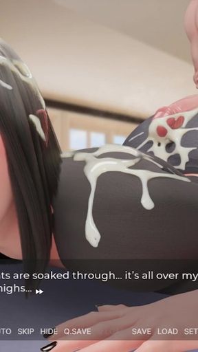 RUBBING COCK ON RAVENS ASS WHILE IN SWEATPANTS - MANSION DAYS - PART 3   Clip 1
