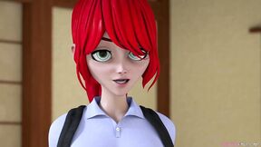 ”College Girl fucks bespectacled prof - 3D Hentai Cartoon”