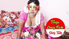 Indian telugu beautiful saxy saree housewife self...