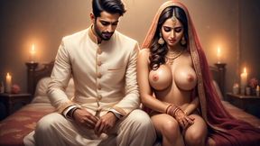 Beautiful indian housewife aunty boobs press