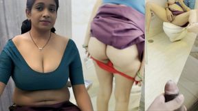 Saw bhabhi changing clothes and peeing, she caught me and Fucking Her In Doggy
