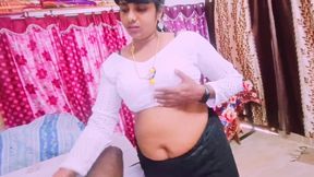 Cheating Sex Beautiful Black Saree Housewife Unfortunately Fucking Husband's Father Telugu Dirty Talks.