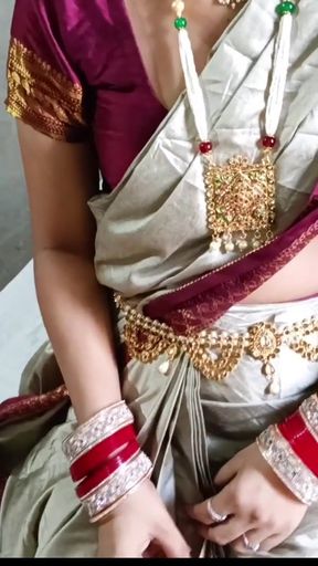Viral Tamil Bhabhi was fucked by her husband when she was ready to going outside   Clip 1