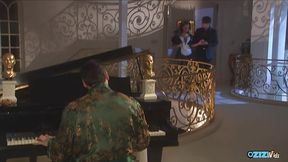 Frenchmen's POV of maid riding and jilling her nuts
