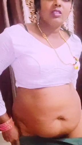 Indian black saree housewife cheating husband fucking husband's father Telugu dirty talks.   Clip 1