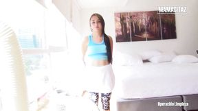 Young Latina teen maid loves big cocks