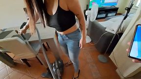 Latina Maid Signs Contract to Fuck 1 Minute Every Hour Until Her Boss Cums