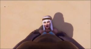 Fat ugly guy fucks egyptian princess (Wildlife animation)