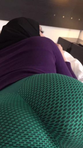 Cheating Hijabi wife gets her ass and pussy fucked by stepbrother   Clip 1