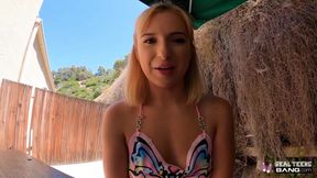 Maxie Mellow’s Outdoor Double Penetration with Monster Cock