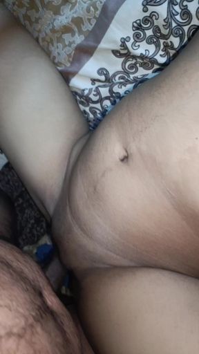 I squeeze my dairy stepmom's huge tits