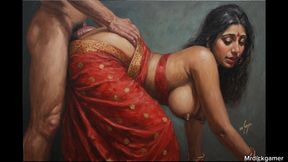 Desi stepdad teaches his daughter how to take dicks like her stepmom