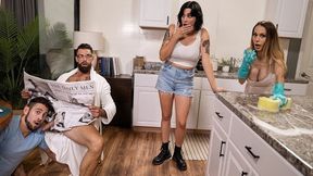 Dante Colles MILF and DILF Threesome Experience: Ass play Double Delight!