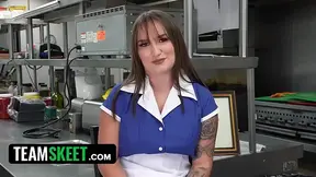 Petite Bunny Fae Absorbs On The Entire Kitchen Crew In A Wild Restaurant Gangbang