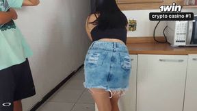 Risky sex, my hubby was in the shower I had bang-out with his hottest friend, we nearly got caught.